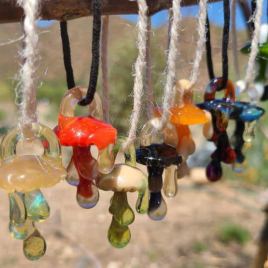 Dripping Mushrooms - Hensley's Glass Art